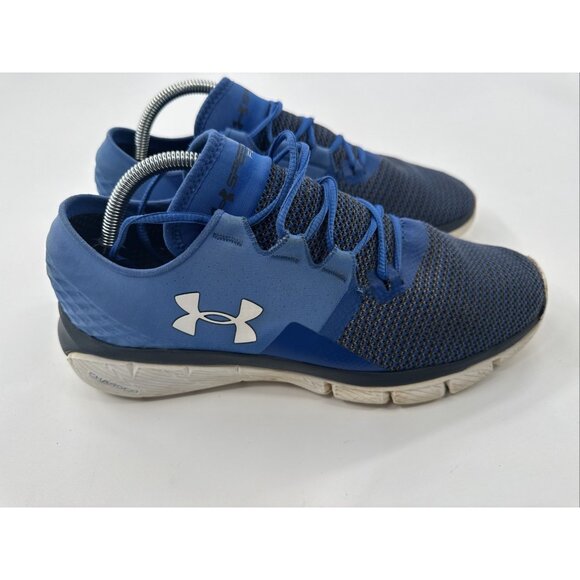 Under Armour Shoes Mens 10.5 SpeedForm Fortis 2 Running Sneaker Blue Lightweight - Picture 1 of 12